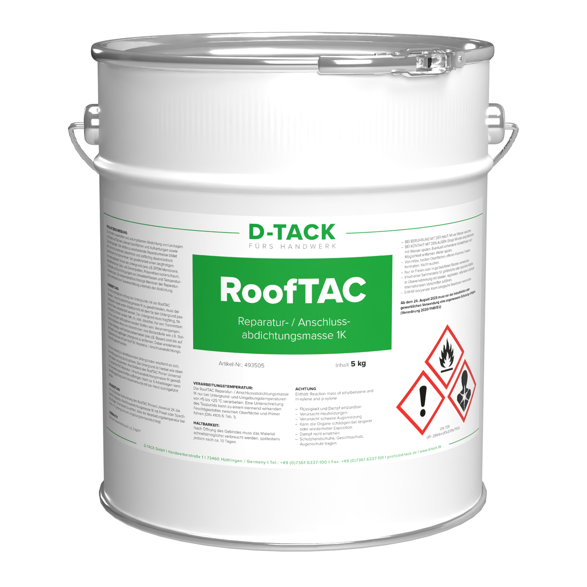 RoofTAC Reparatur- / Anschlussabdichtung 1K Reparaturmasse