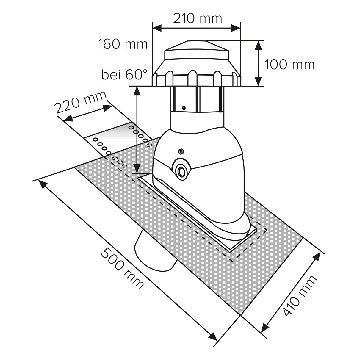 Lüfter-Element DN 125 universal