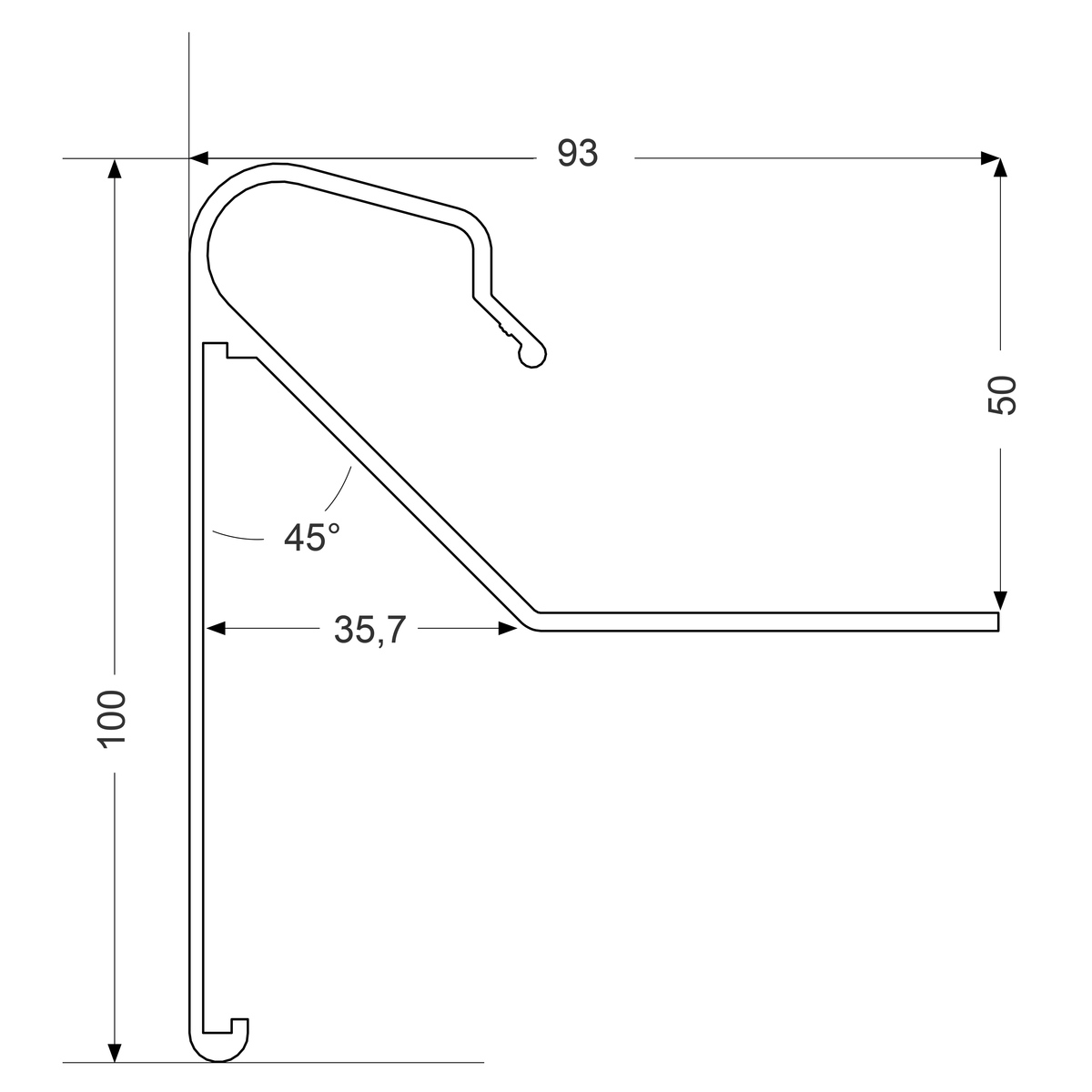 Dachrand-Abschlussprofil
