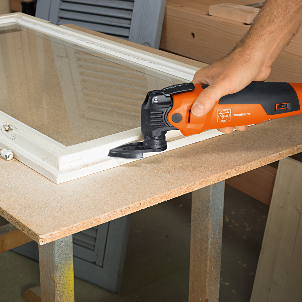 Schleifpapier Finger