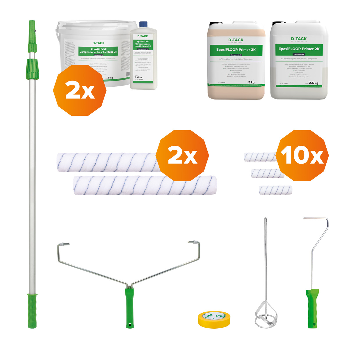 Garagenbeschichtung Set MINI für bis zu 20 m²