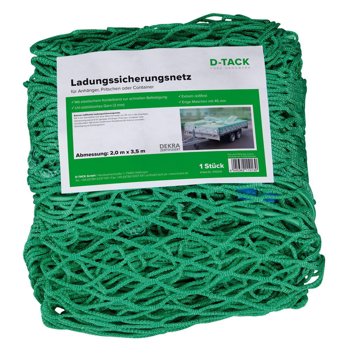 Ladungssicherungsnetz 3,00 x 3,50 m