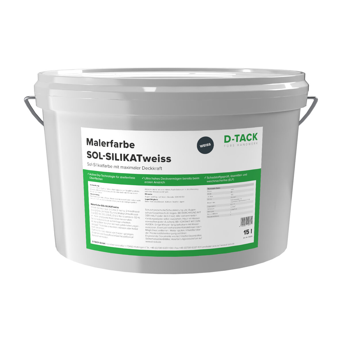 Malerfarbe SOL-SILIKATweiss