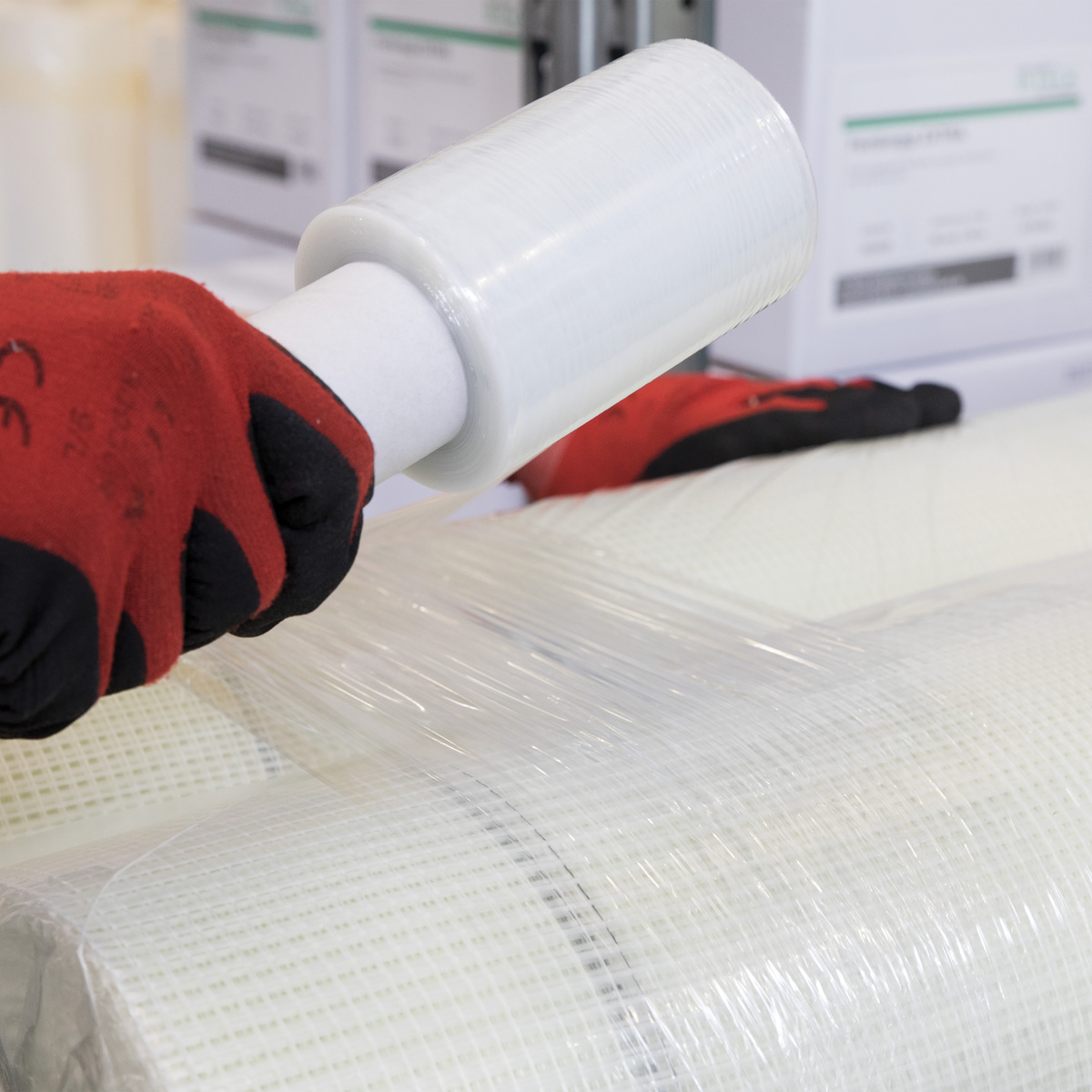 Mini-Stretchfolie und Handabroller