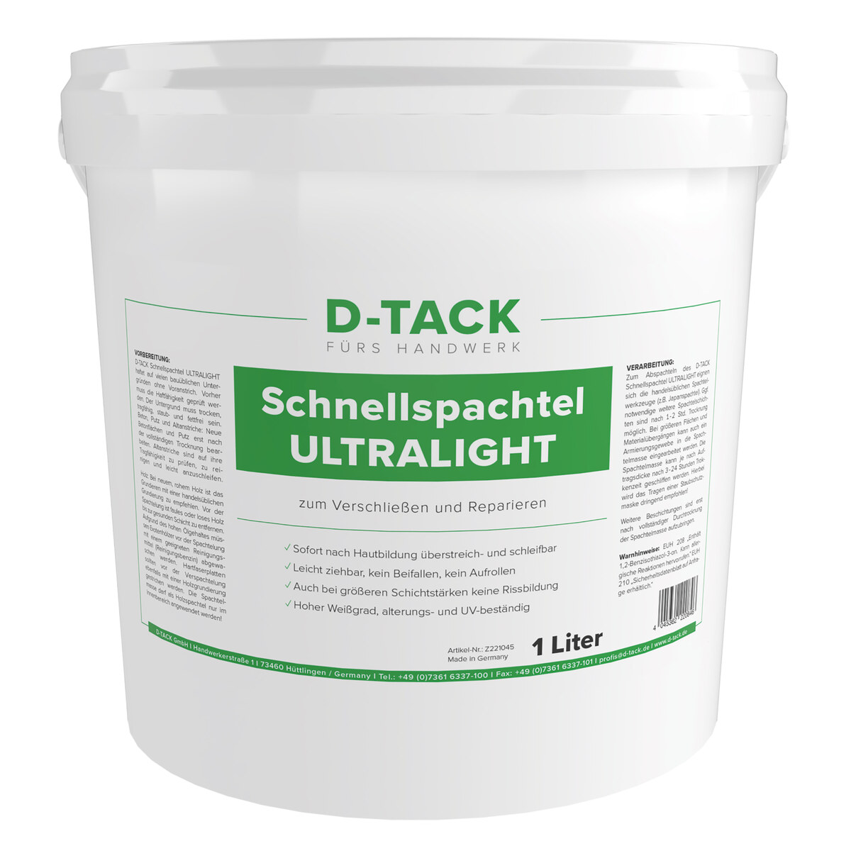 Schnellspachtel ULTRALIGHT