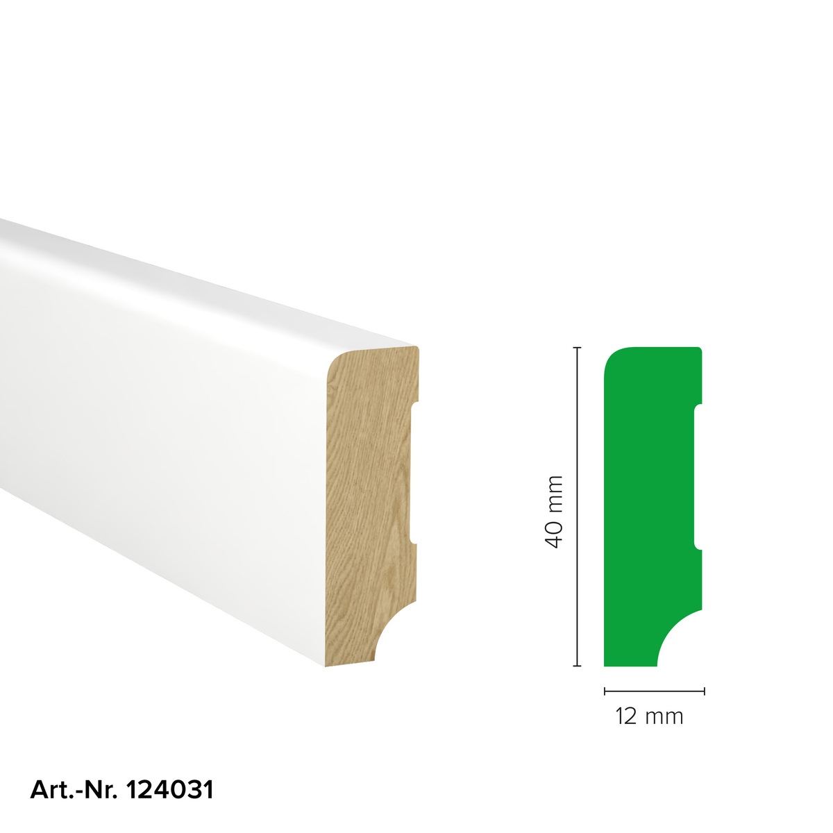 Sockelleiste FURNIERT