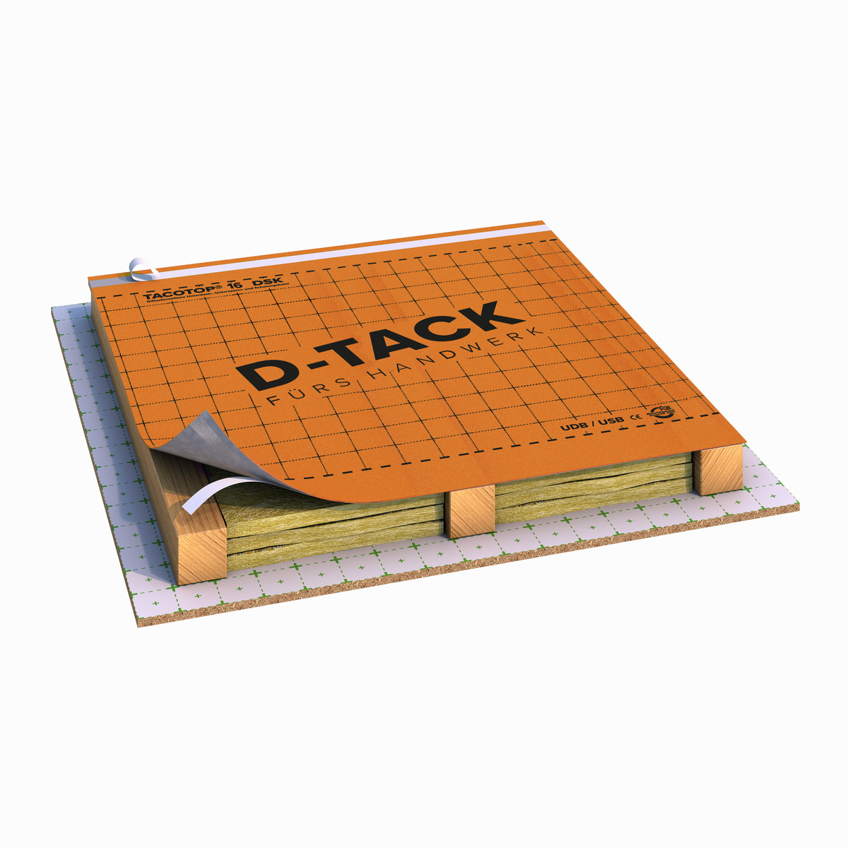 TACOTOP® 16 DSK hoch diffusionsoffene Unterspann- / Unterdeck- / Schalungsbahn