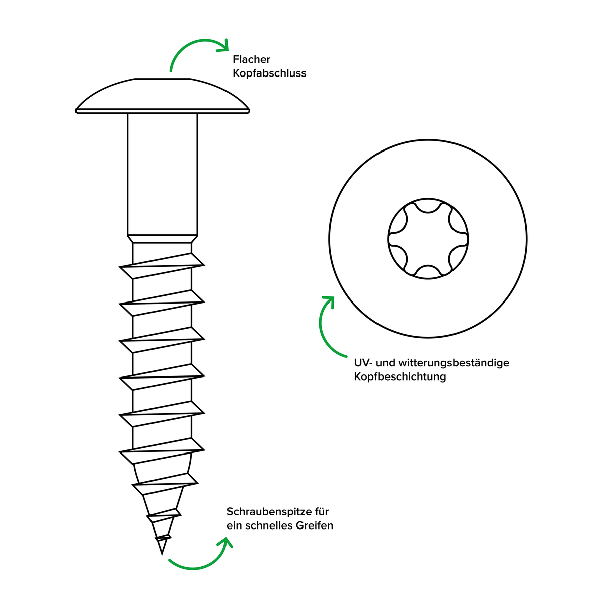 TACOTWIST Fassadenschraube TX20