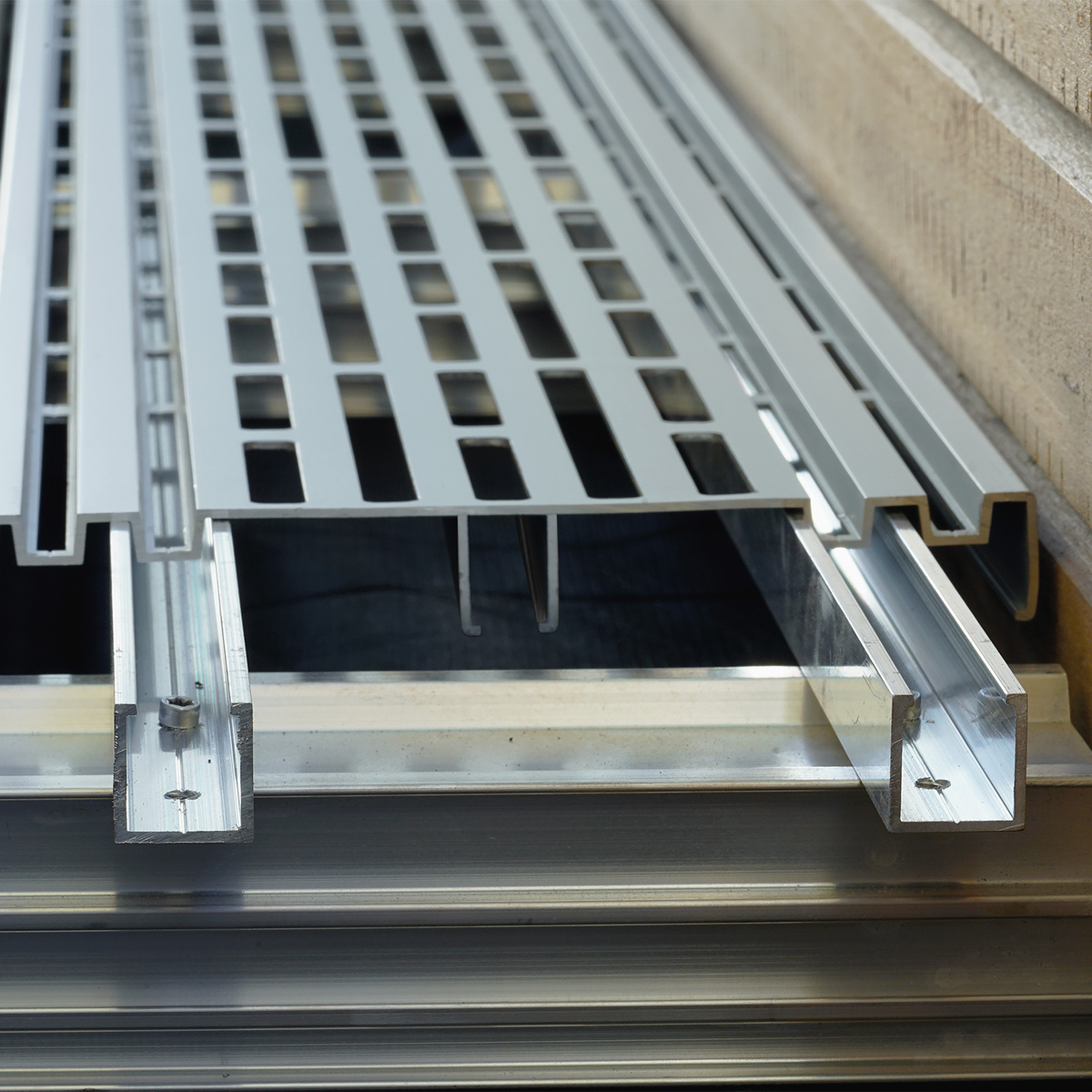 Terrassen-Drainagegitter ALU