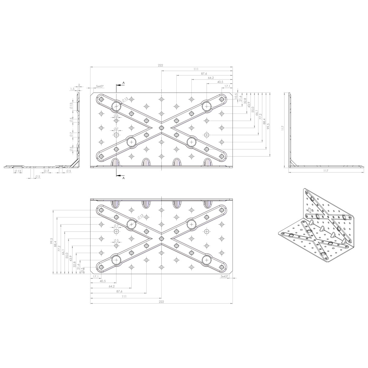 Zug- und Schubwinkel