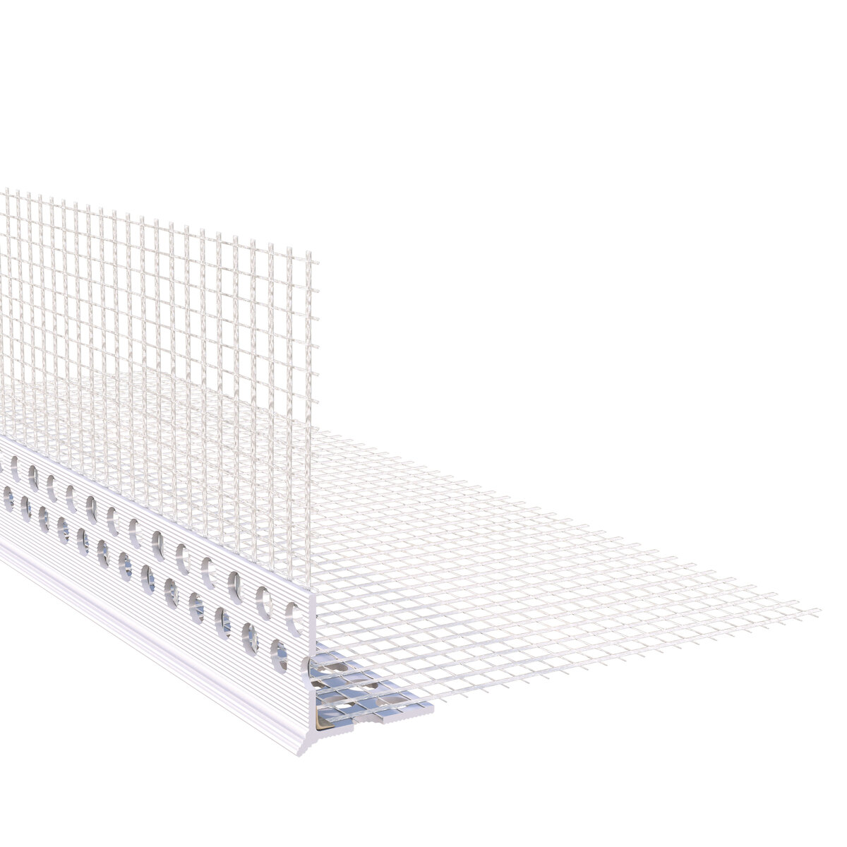 Baukom PVC-Gewebeeckwinkel 10x15x250cm Mit Abzugskante 3mm Nr