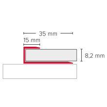 Einfass-Profil Alu 8,2 mm