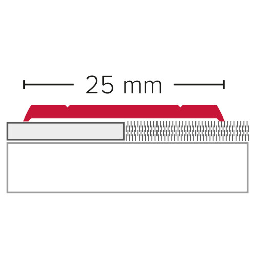 Schraub-Profil Alu 25 mm