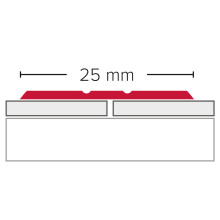 Klebe-Profil Alu 25 mm
