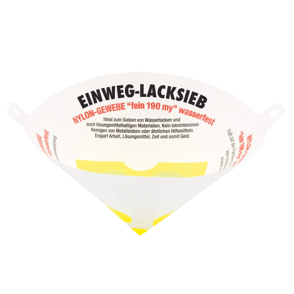Einweg-Lacksieb