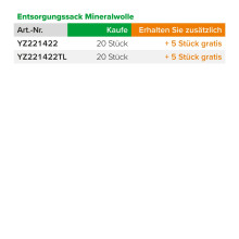 Entsorgungssack Mineralwolle Huckepack