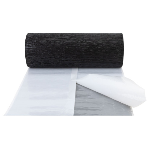 FLEX-DICHTstretch Anschlussband aus gekrepptem Aluminium mit vollfächiger Butylbeschichtung
