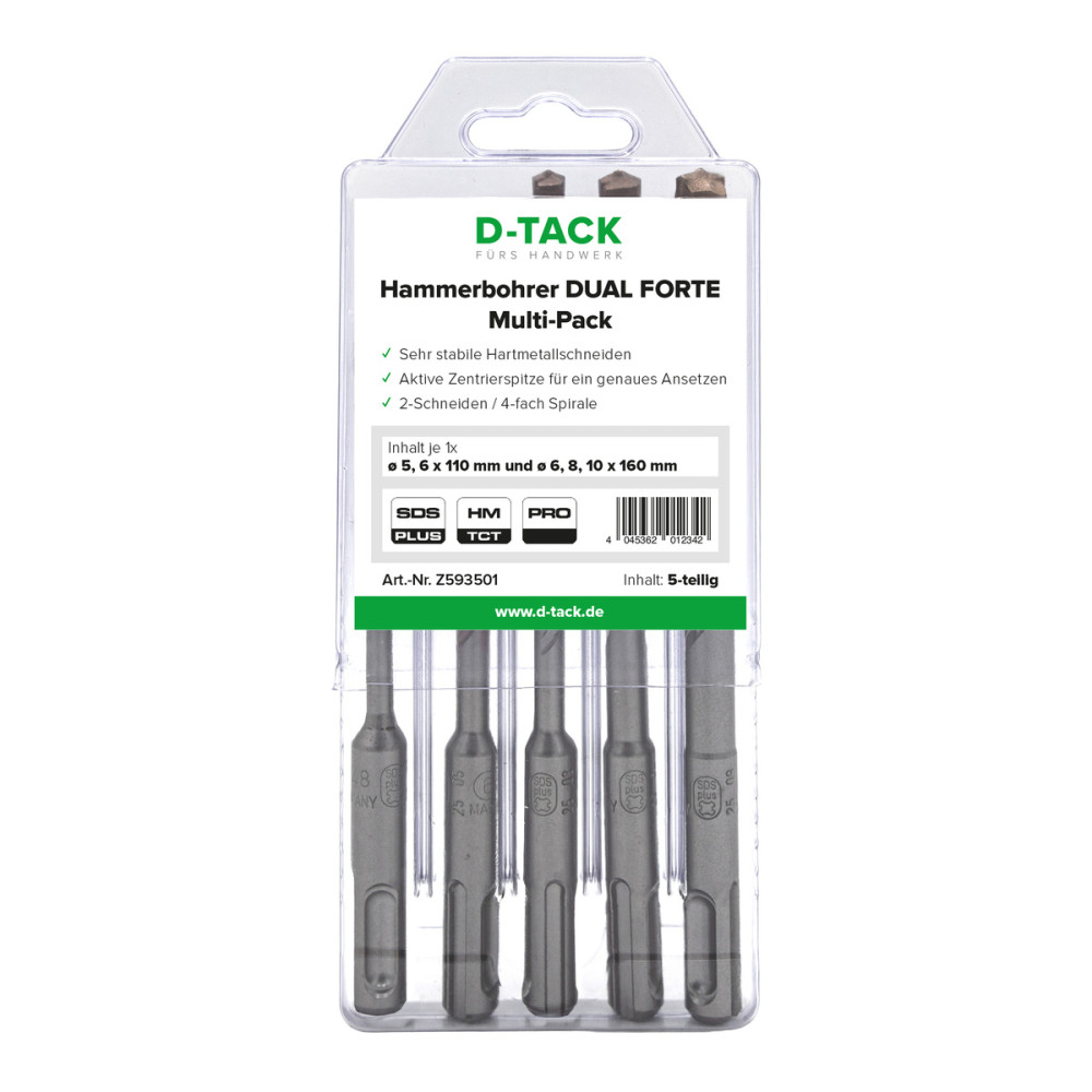 Hammerbohrer DUAL FORTE Multi-Pack