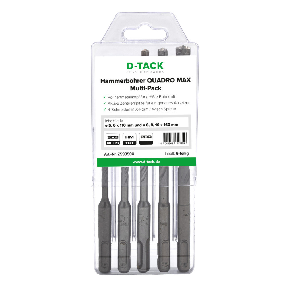 Hammerbohrer QUADRO MAX Multi-Pack