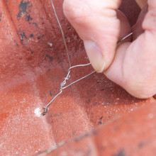 Montagedraht V2A zur Sicherung von geschnittenen Dachziegeln