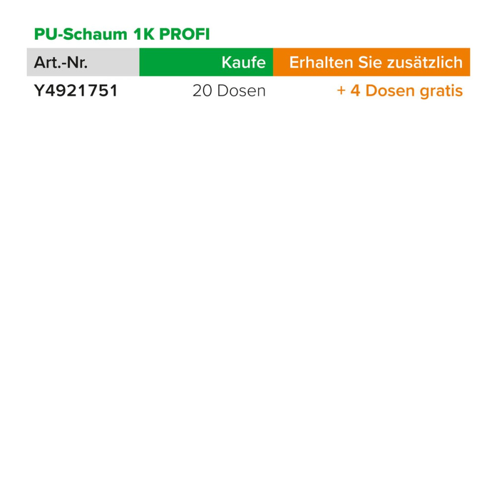 PU-Schaum 1K PROFI Huckepack