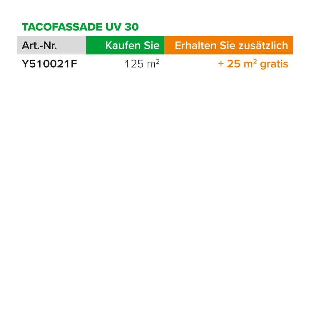 TACOFASSADE UV 30 Huckepack
