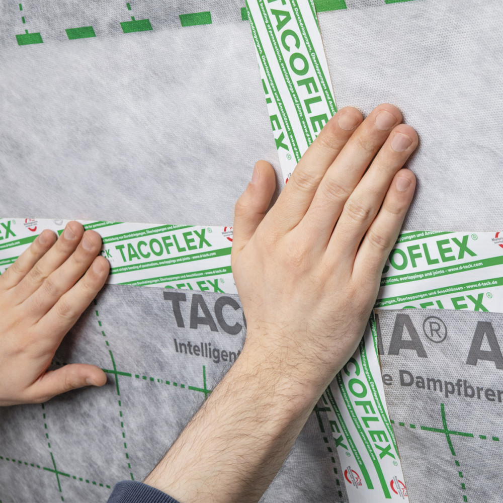TACOFLEX® Folienklebeband für Dampfsperren / Dampfbremsen