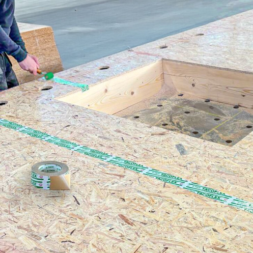 TACOFLEX® Folienklebeband für Dampfsperren / Dampfbremsen