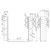 Kombi-Balkenschuh Außenlaschen