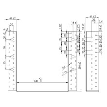 Kombi-Balkenschuh Außenlaschen