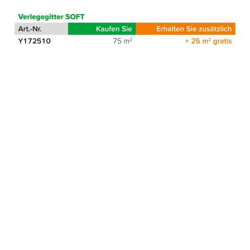 Verlegegitter SOFT Huckepack
