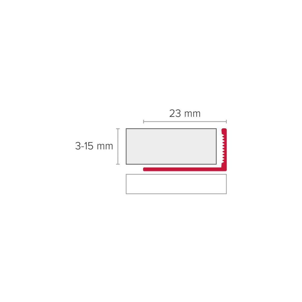 Winkelabschlussprofil CLASSIC Aluminium