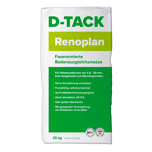 Renoplan - schnelle, faserarmierte Nivelliermasse