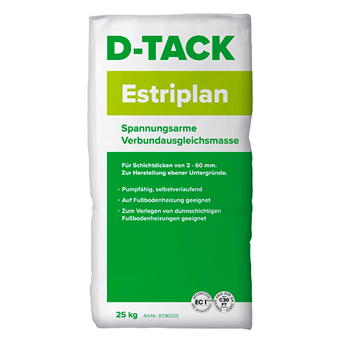 Estriplan - spannungsarme, zementäre Verbundausgleichsmasse