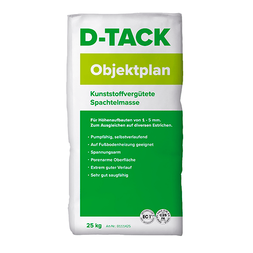 Objektplan - faserarmierte Spachtelmasse