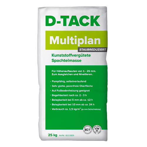 Multiplan - kunststoffvergütete, schnelle Premium-Nivelliermasse