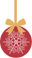 Weihnachtskugel Blau